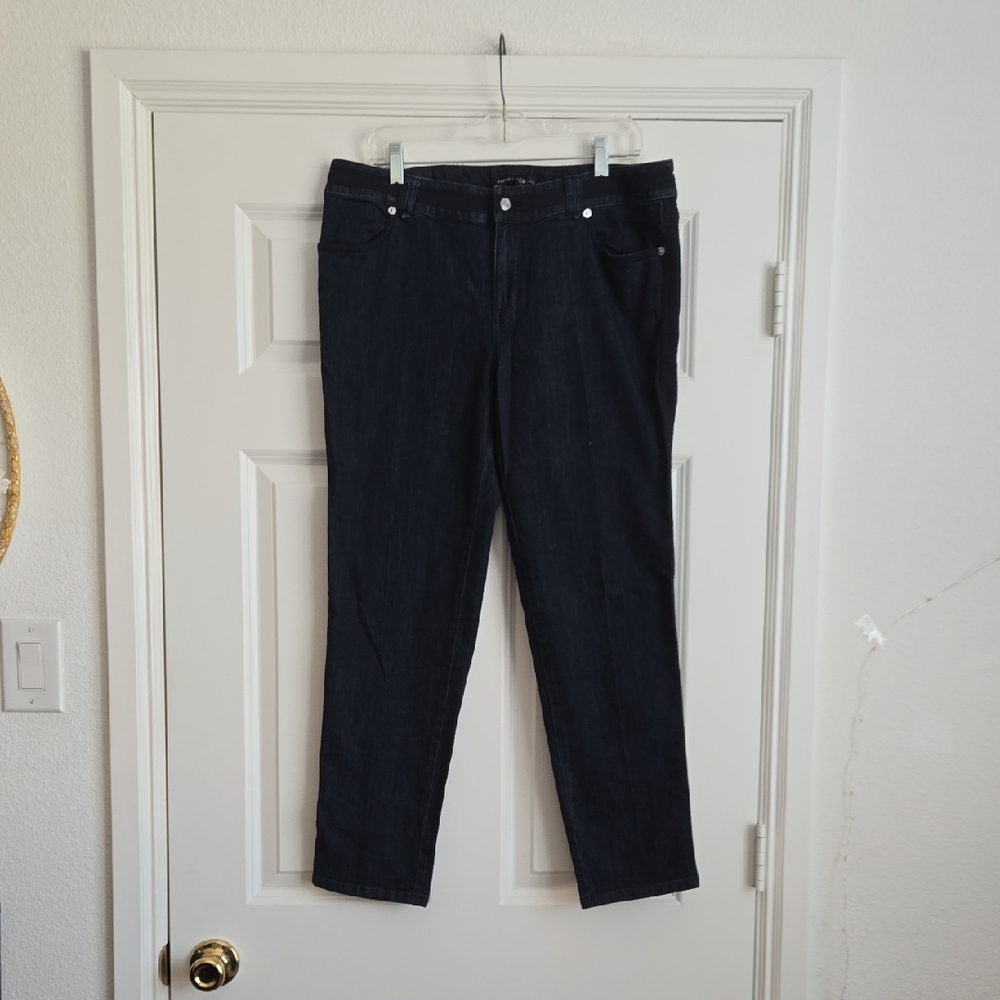 Chicos Dark Blue Women's Straight-Leg Jeans